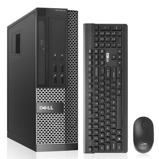 Dell OptiPlex 9010 Refurbished Desktop Computers i7 AC7260 Built-in WIFI Ready32GB Ram 512GB SSDHDMI Dual Monitor SupportWindows 10 Pro TJJ Large Mouse Pad+Altec Wireless Keyboard Mouse (Renewed)