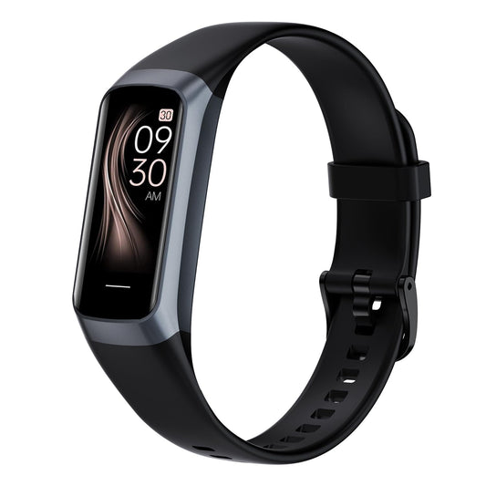 INTPIHP Fitness Tracker with 24/7 Blood Oxygen Heart Rate and Sleep MonitorIP68 Waterproof1.10AMOLED Touch Color ScreenStep Counter Health Activity Trackers for Women Men (Graphite Black)