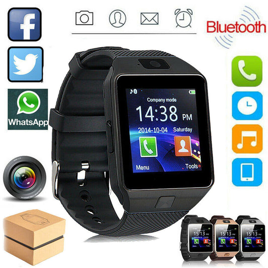 Bluetooth Smart Watch with Touch Screen Features