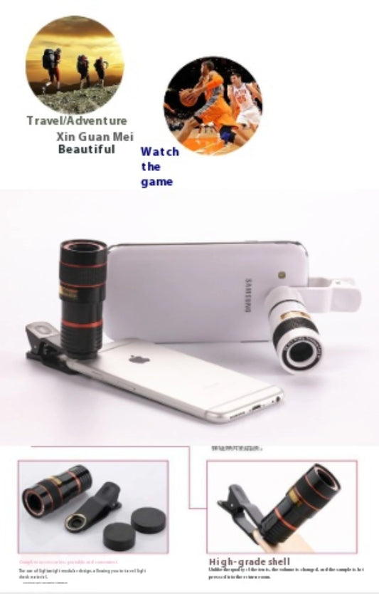 Telephoto Phone lens Camera Universal Zoom Iens Highdefinition Focusing Effect Photography Large light Transmission High Colour