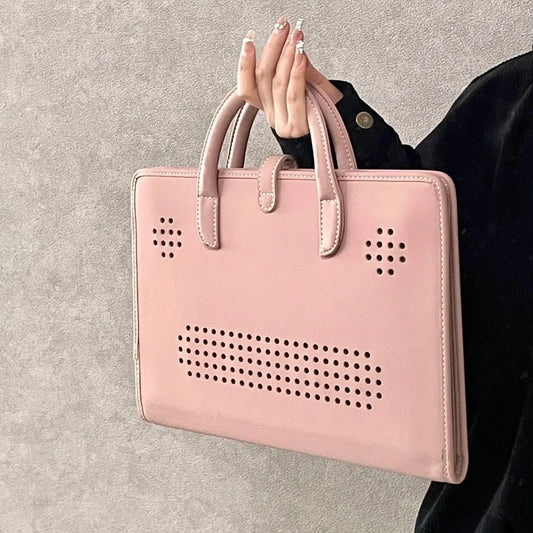 2025 new computer protective case, computer bag, computer protective case, laptop handbag, pink girl