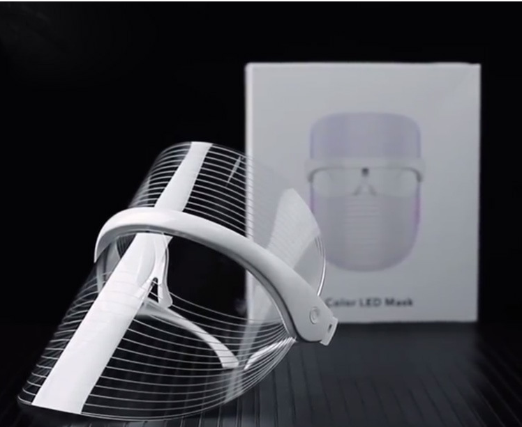 LED Facial Mask and Beauty Device with Color Light