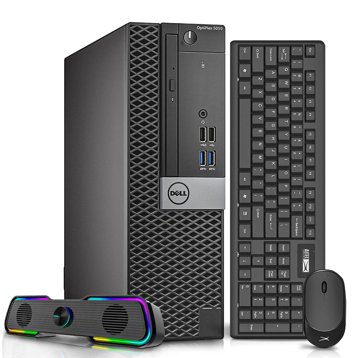 Dell OptiPlex 5050 Desktop Computers PC 32GB Ram DDR4 512GB M.2 NVMe SSD AX200 Built-in WiFi 6 Bluetooth 5.2 HDMI i5-6500 3.2GHz Dual Monitor Support RBG Speaker Refurbished Computer (Renewed)