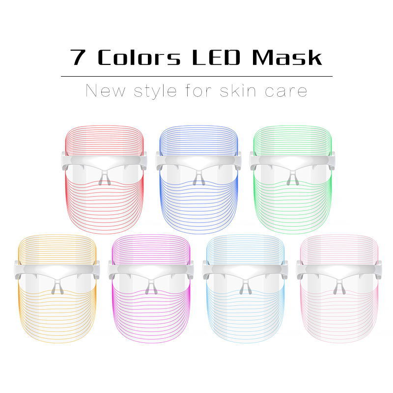 LED Facial Mask Device for Home Use with 7 Colors