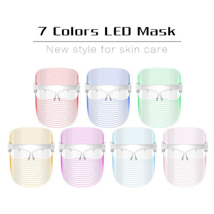 LED Facial Mask Device for Home Use with 7 Colors