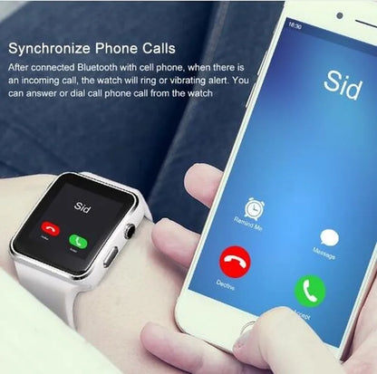X6 Bluetooth Smart Watch with Camera and SIM Support