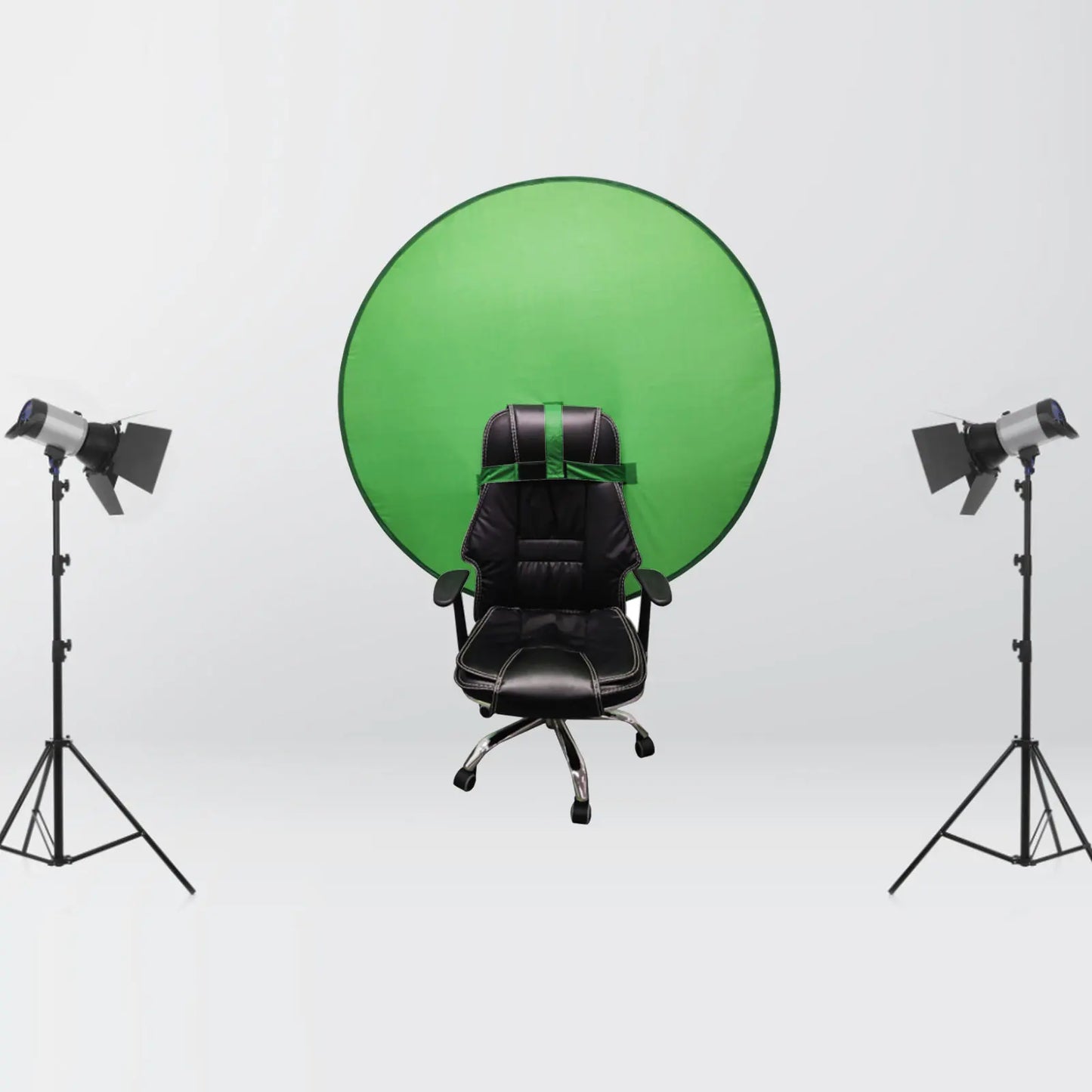 Portable 110cm Green Screen Photo Backdrops Chromakey Cloth High Color Saturation Photography Background for Live Video Studio