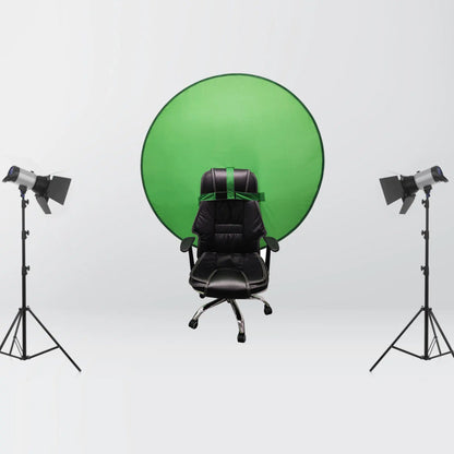 Portable 110cm Green Screen Photo Backdrops Chromakey Cloth High Color Saturation Photography Background for Live Video Studio