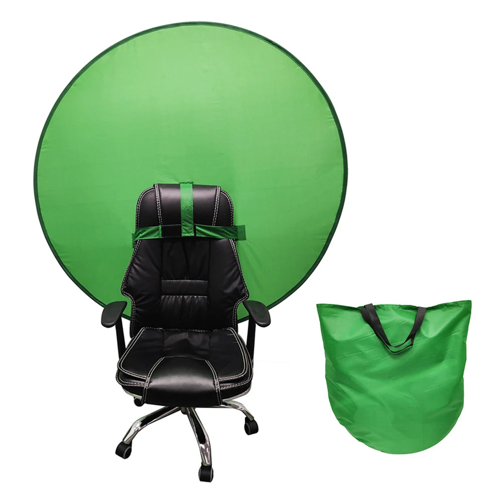 Portable 110cm Green Screen Photo Backdrops Chromakey Cloth High Color Saturation Photography Background for Live Video Studio