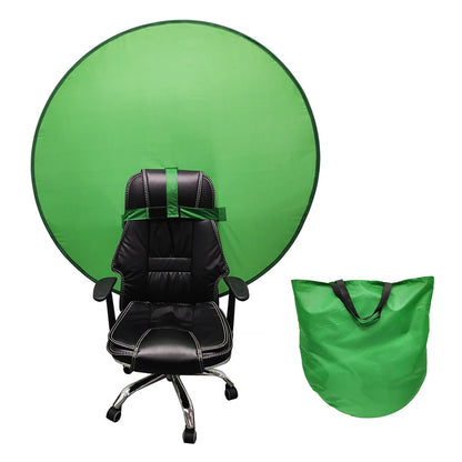 Portable 110cm Green Screen Photo Backdrops Chromakey Cloth High Color Saturation Photography Background for Live Video Studio