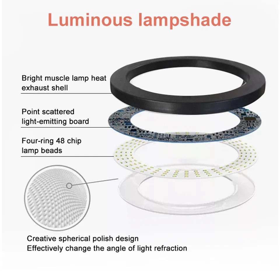 26/33cm Photo Ring light Led Selfie Ring Light Phone Bluetooth broadcast bracket Photography Lighting With Tripod