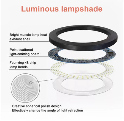 26/33cm Photo Ring light Led Selfie Ring Light Phone Bluetooth broadcast bracket Photography Lighting With Tripod
