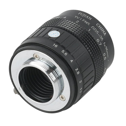 Wide Field High Working Distance 35mm Fixed Focus CCTV CS C Mount Lens Manual Zoom Industria Lens For Digtal Microscope Camera