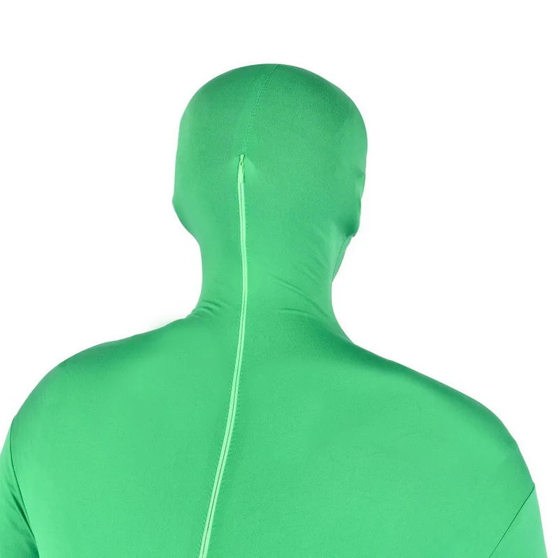 Green Screen Suit Chroma Key Cosplay Costumes For Tiktok Backdrop Video Film Invisible Effect Background Stretchy Tight Bodysuit