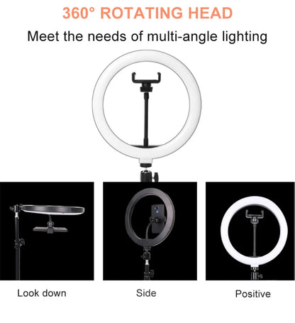 26/33cm Photo Ring light Led Selfie Ring Light Phone Bluetooth broadcast bracket Photography Lighting With Tripod
