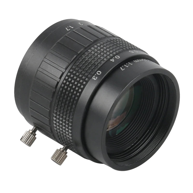 Wide Field High Working Distance 35mm Fixed Focus CCTV CS C Mount Lens Manual Zoom Industria Lens For Digtal Microscope Camera