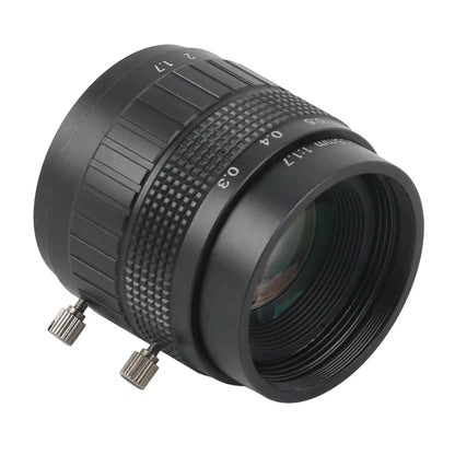 Wide Field High Working Distance 35mm Fixed Focus CCTV CS C Mount Lens Manual Zoom Industria Lens For Digtal Microscope Camera