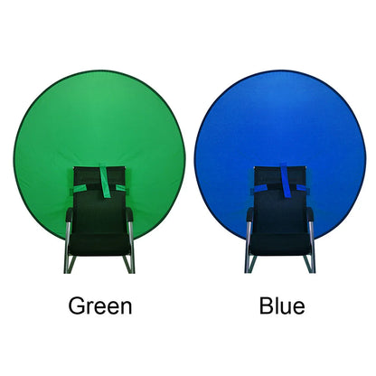 Portable 110cm Green Screen Photo Backdrops Chromakey Cloth High Color Saturation Photography Background for Live Video Studio