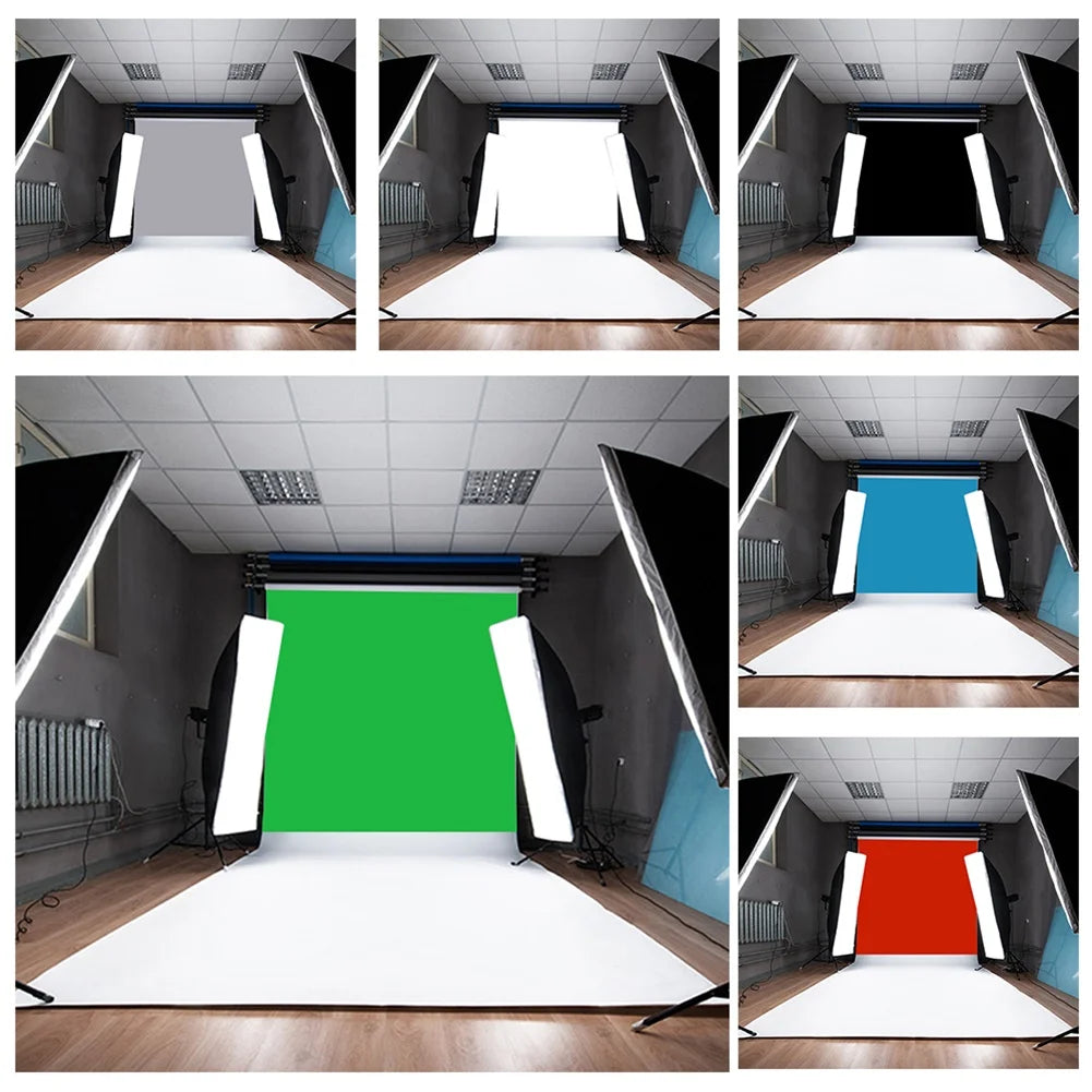 100*150cm Photography Backdrop Non-woven Green Screen Backdrop Cloth Solid Color Photo Background Photo Studio Accessories
