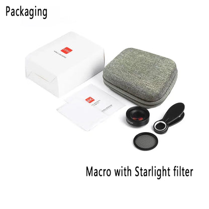 30-120mm Macro Lens Long Distance Professional Universal Clip Camera Photo Lens CPL Star Filters for iPhone XIAOMI HUAWEI Mobile