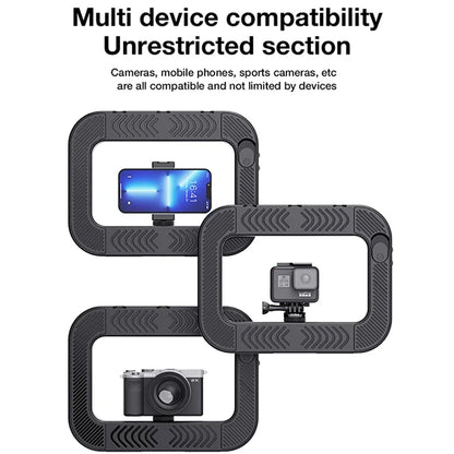 Handheld Ring LED Rechargeable Fill light Portable Mobile Phone Live Broadcast Photography Desktop Rabbit Cage Selfie Light