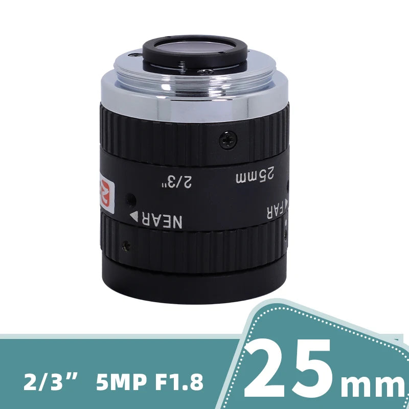 ZLKC CCTV Lens 12-36mm Varifocal 2/3 Inch Focal 5Megapixel F2.8 Aperture C-Mount Low Distortion Machine Vision Indusrial Camera
