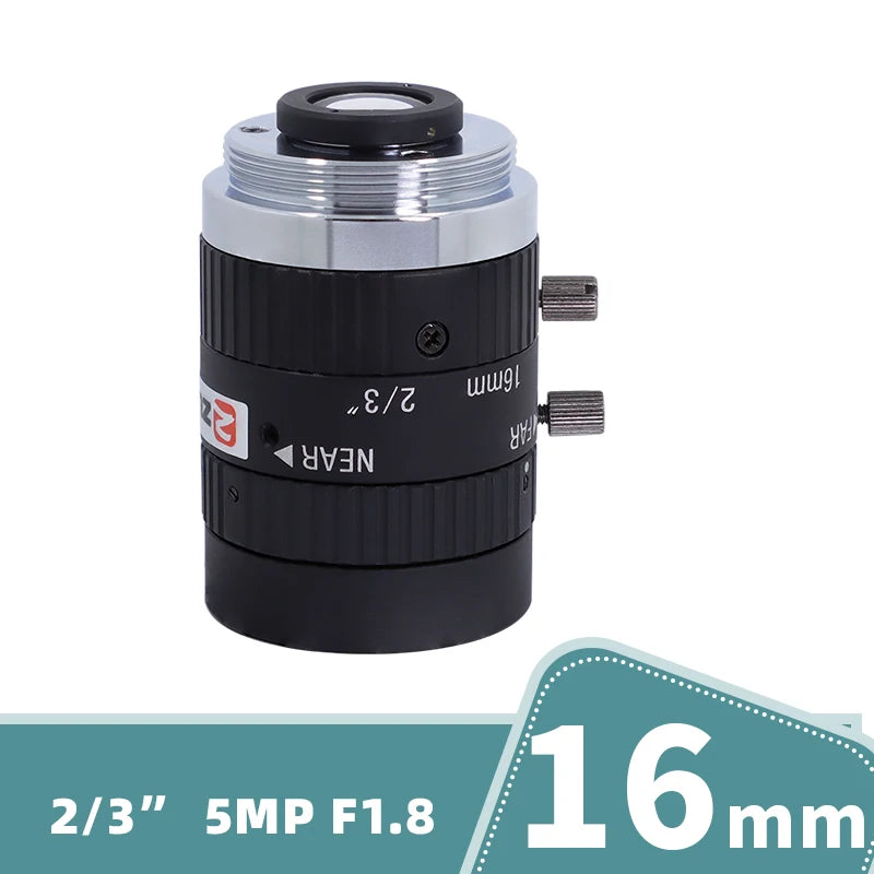 ZLKC CCTV Lens 12-36mm Varifocal 2/3 Inch Focal 5Megapixel F2.8 Aperture C-Mount Low Distortion Machine Vision Indusrial Camera