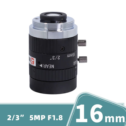 ZLKC CCTV Lens 12-36mm Varifocal 2/3 Inch Focal 5Megapixel F2.8 Aperture C-Mount Low Distortion Machine Vision Indusrial Camera