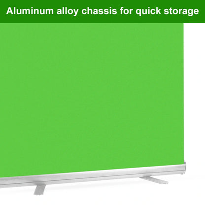 Green Screen,Portable Pull Up Wrinkle Resistant Polyester Green Background Screen, Chroma Key Green Panel For Video Live Game