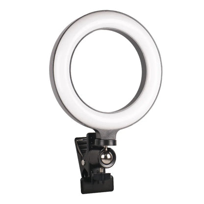 LED Selfie Ring Light 6-inch USB Plug 3-tone Lighting Photography Light Video Recording Live Broadcast Fill Light
