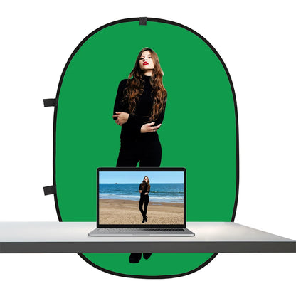1.5x2M Green Blue Screen Live Streaming Foldable Photography Studio Backdrop Double Sided Background Artistic Graduation Photo