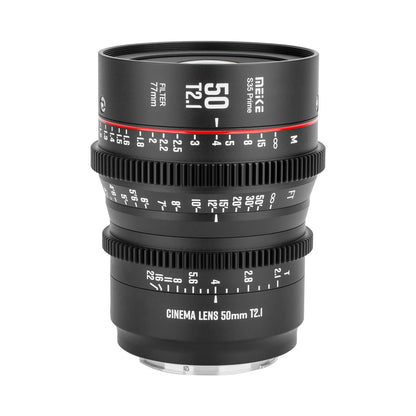 Meike Prime 12/18/25/35/50/75/100mm T2.1Cine Lens for Super 35 Frame Cinema Camera System--Fast Delivery
