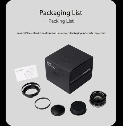 Artizlab 35mm F1.4 Full Frame Camera Lens For Leica M Mount For Leica M240 M3 M6 M7 M8 M9 M9p M10
