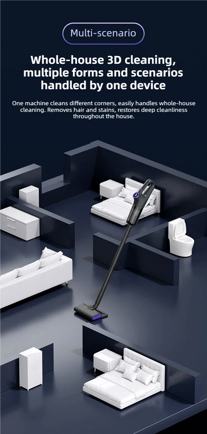Hot-selling wireless car household vacuum cleaner, lasting battery life and strong suction, LED screen display,