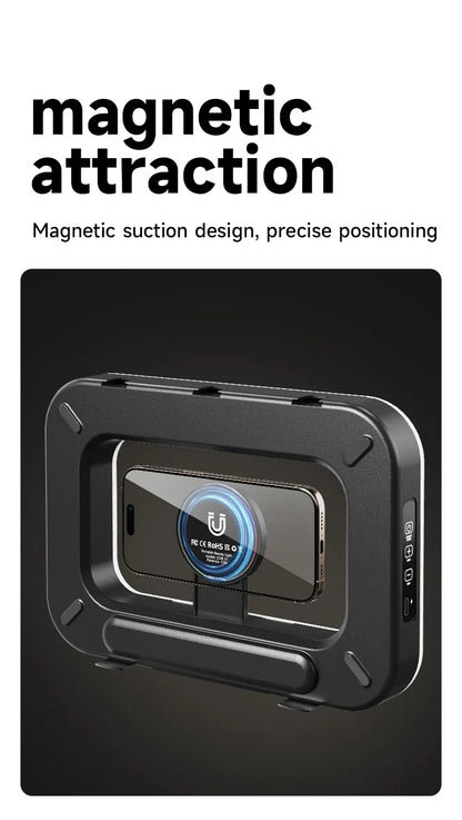 RGB Magnetic Handheld Ring Fill Light - Rechargeable for Phone Live Streaming, Photography, Desktop & Camera Cage Selfie Lightin