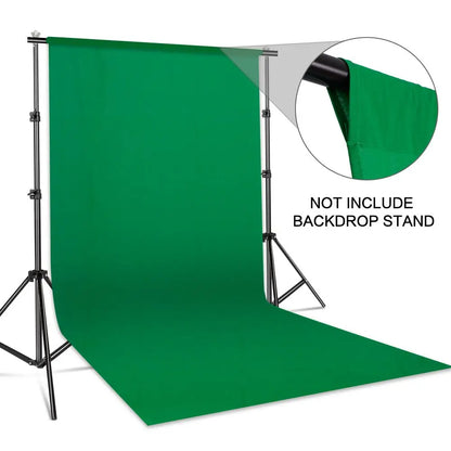 Video Shooting Green White Black Pure Cotton Backdrop Cloth Chromakey Photography Background Screen