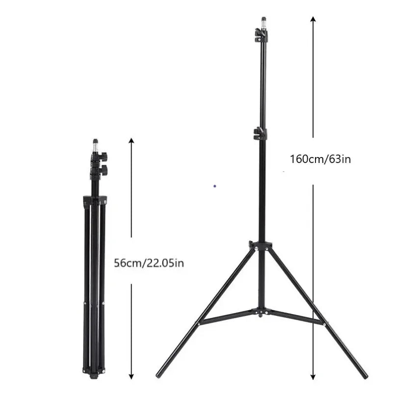 Foldable 56cm-160cm Extendable Mobile Phone Stand Holder Live Tripod Video Recording Selfie Landing  Monpod For Phone Camera