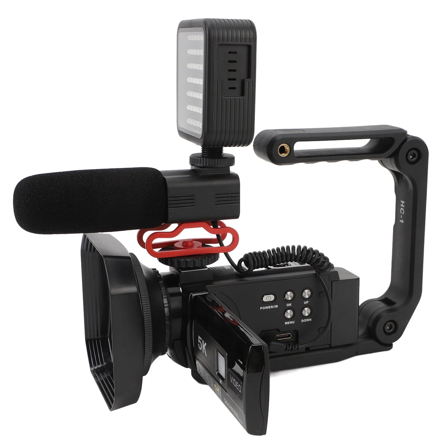 5K Camera 5K Video Camera Camcorder HD WiFi Digital Camera 3.0in Touchscreen 56MP Vlog Camera 18X Digital Zoom Anti Shake