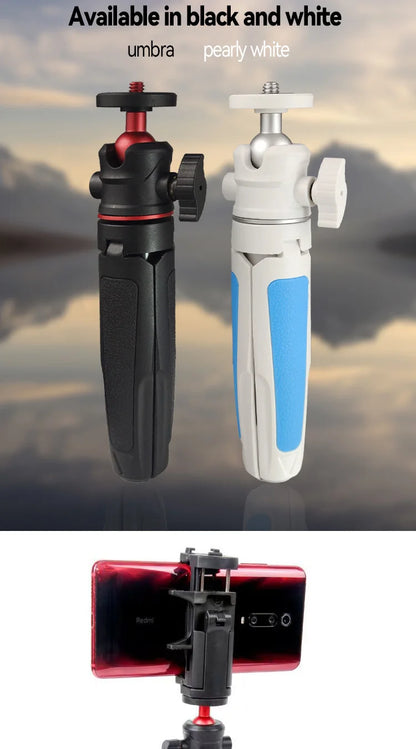 MT-08 Foldable Tripod For Phone Mini Portable Selfie Stick With 1/4" Screw Ballhead Universal For Action Camera DSLR Accessories