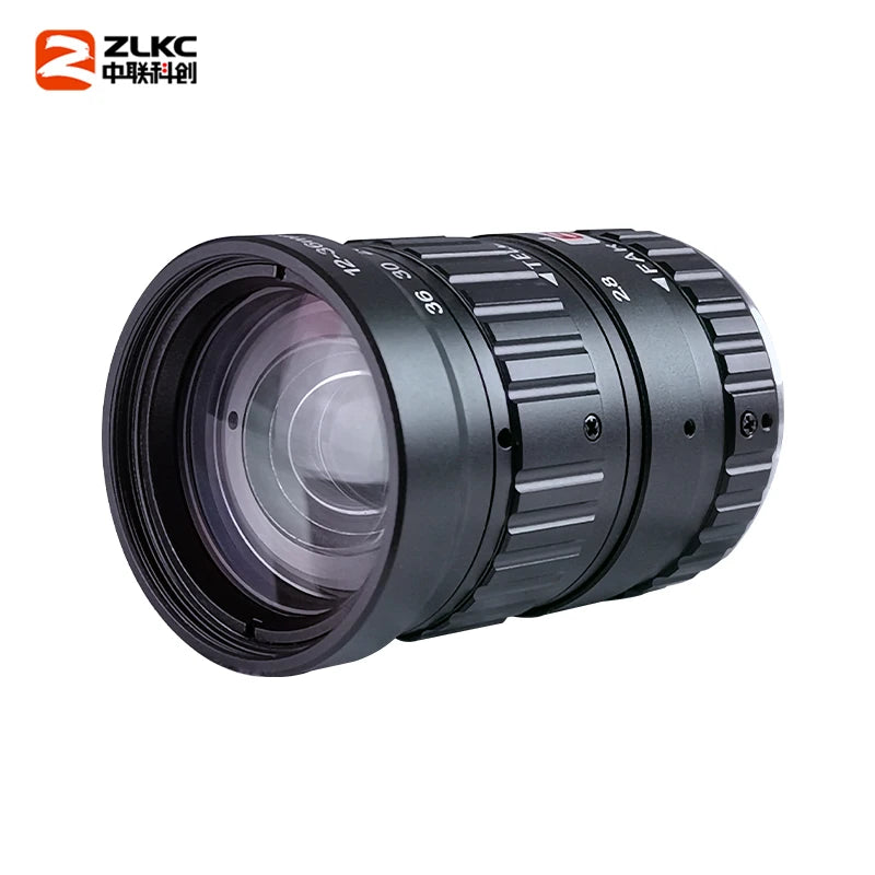 ZLKC CCTV Lens 12-36mm Varifocal 2/3 Inch Focal 5Megapixel F2.8 Aperture C-Mount Low Distortion Machine Vision Indusrial Camera