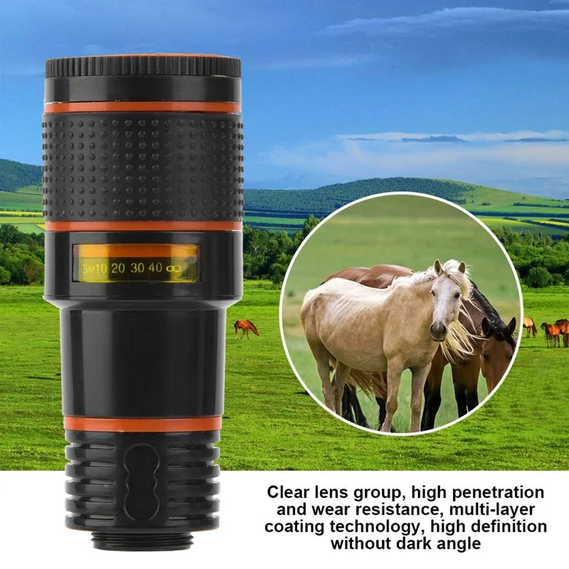 Telephoto Phone Lens Camera Universal Zoom Iens Highdefinition Focusing Effect Photography Large Light Transmission High Colour