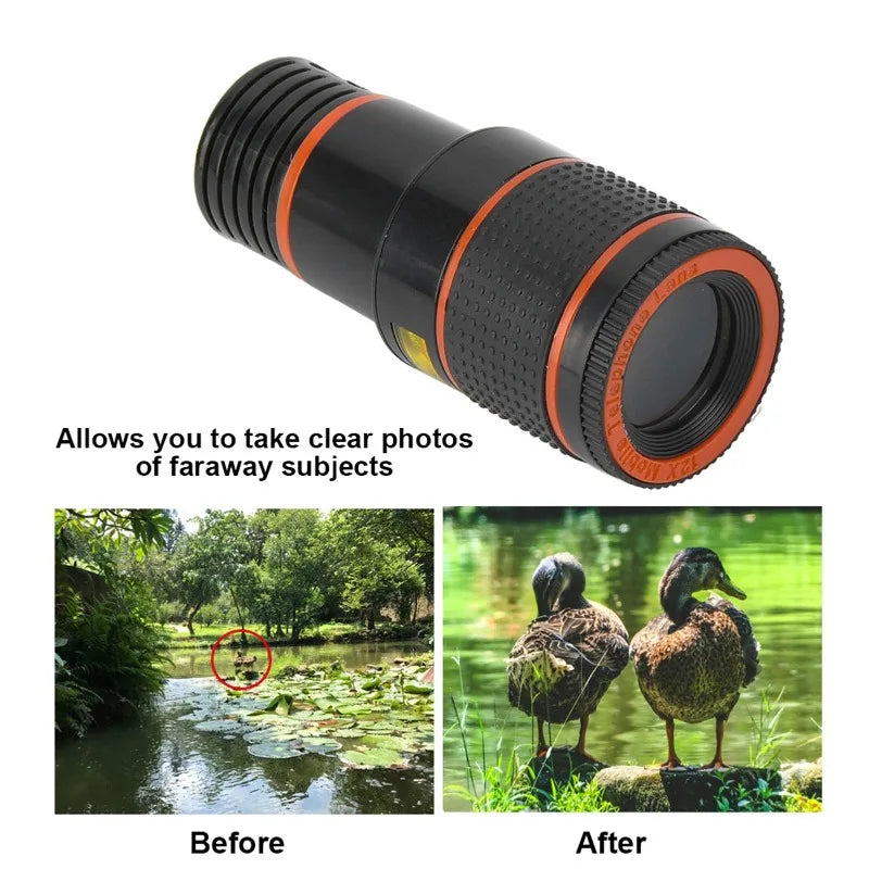 Telephoto Phone Lens Camera Universal Zoom Iens Highdefinition Focusing Effect Photography Large Light Transmission High Colour