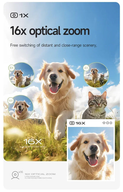 K Digital Camera Autofocus Vlogging Camera HD 24MP with 2.4" Large Screen Camcorder Camera for Photography for Kid Adult Photo