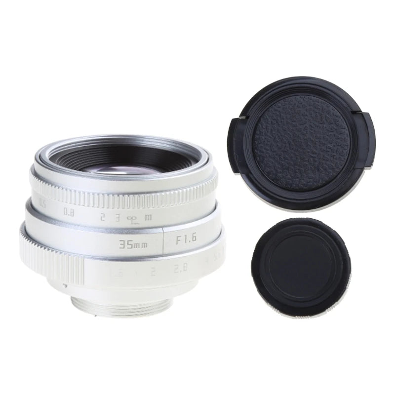 Large Aperture Large Aperture Manual Camera Lens 35mm F1.6 Mini Lens For A6000 X-T10 X-A3 X-E2 Camera Accessories