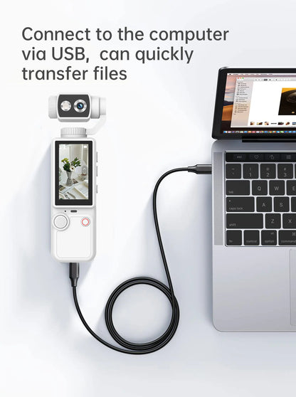 4K Vloging camera touch screen portable pocket action camera180° lens flip hand-held stabilizer fill light sports video cameras