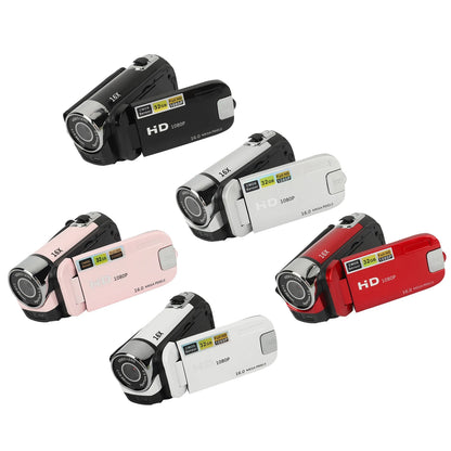 D90 1080P 16MP Digital Camera 2.4 Inch Rotatable Screen Camcorder 16X Zoom HD Video Recorder with Fill Light HD Video Camcorder