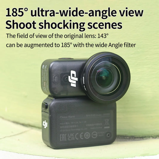 185° Ultra Wide Angle Camera Lens for DJI Osmo Nano Panoramic Shoot Camera Lens Filter Accessories