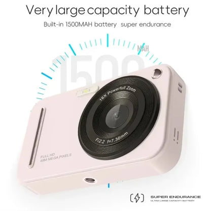 K Digital Camera Autofocus Vlogging Camera HD 24MP with 2.4" Large Screen Camcorder Camera for Photography for Kid Adult Photo