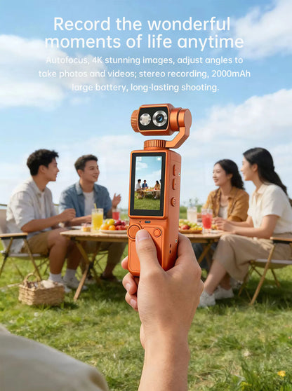 2026 new 4K Vlog camera portable pocket sports camera touch screen 16x optical autofocus anti-shake camera video 180° lens flip