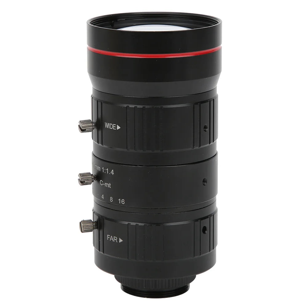 8MP Zoom Industrial Camera Lens C Mount HD 4K Manual Aperture Security CCTV Accessory 10‑40mm Manual Aperture Lens